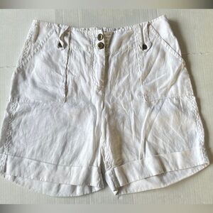 Autograph Linen High-Waist Shorts 8